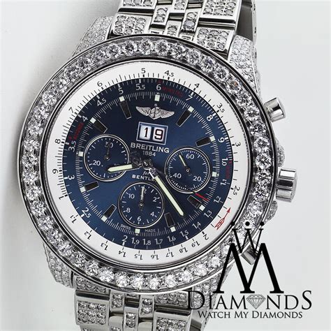 breitling bentley blue diamonds